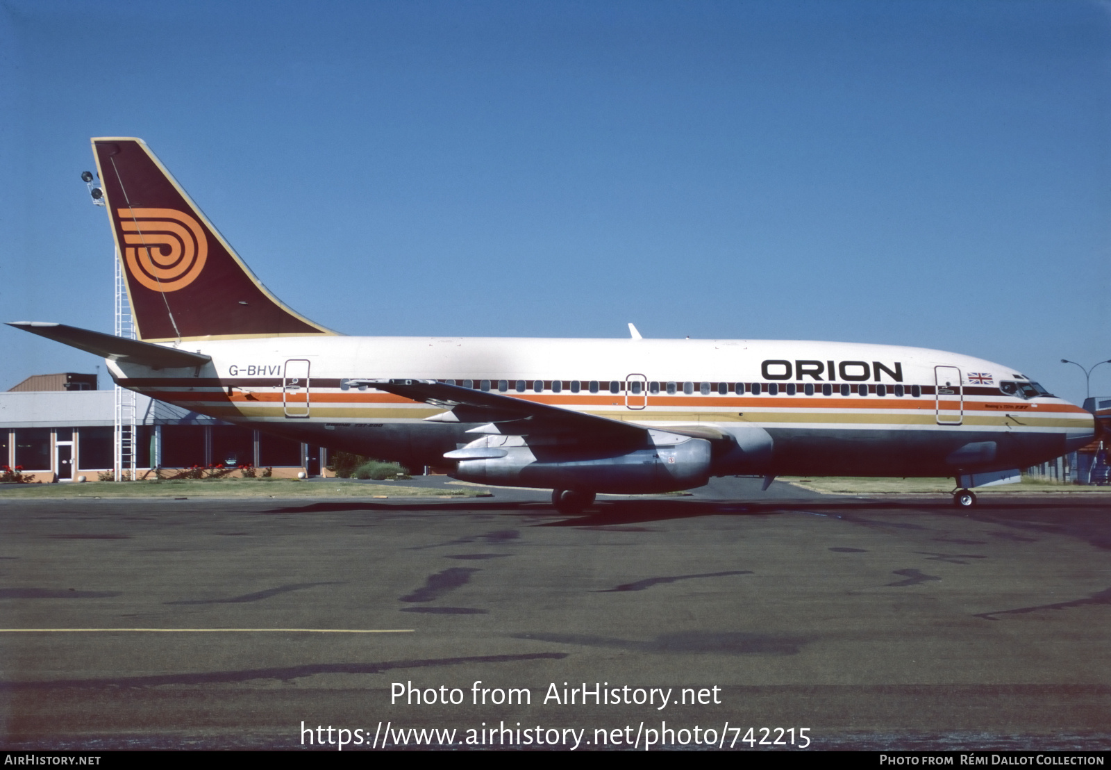 Aircraft Photo of G-BHVI | Boeing 737-2T5/Adv | Orion Airways | AirHistory.net #742215