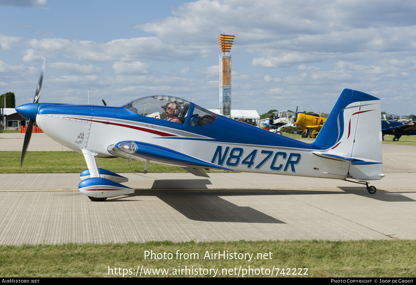 Aircraft Photo of N847CR | Van's RV-7 | AirHistory.net #742222