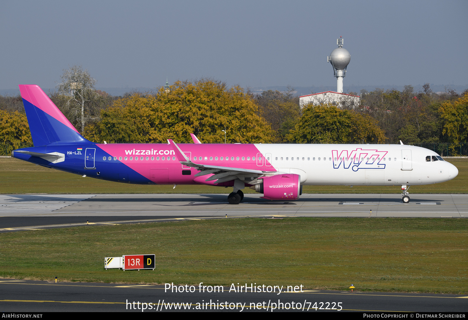 Aircraft Photo of HA-LZL | Airbus A321-271NX | Wizz Air | AirHistory.net #742225