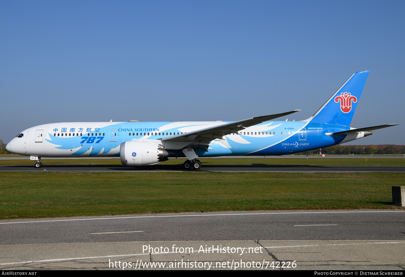 Aircraft Photo of B-20EH | Boeing 787-9 Dreamliner | China Southern Airlines | AirHistory.net #742226