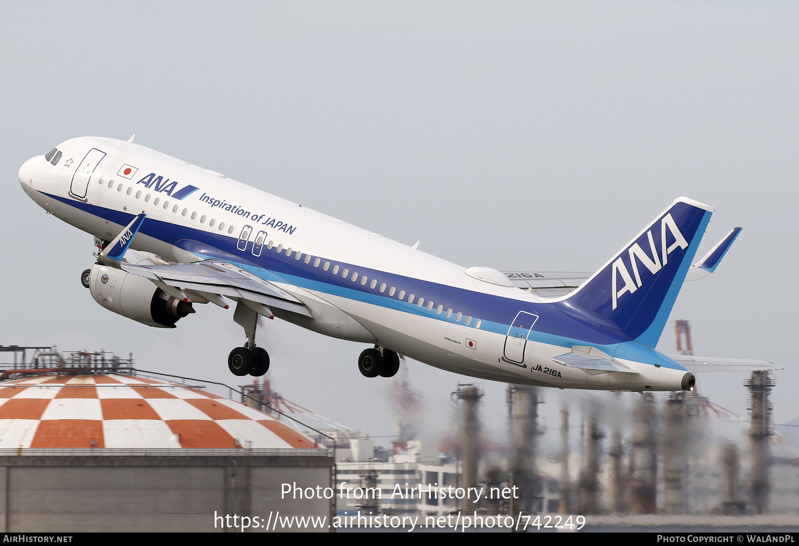 Aircraft Photo of JA216A | Airbus A320-271N | All Nippon Airways - ANA | AirHistory.net #742249