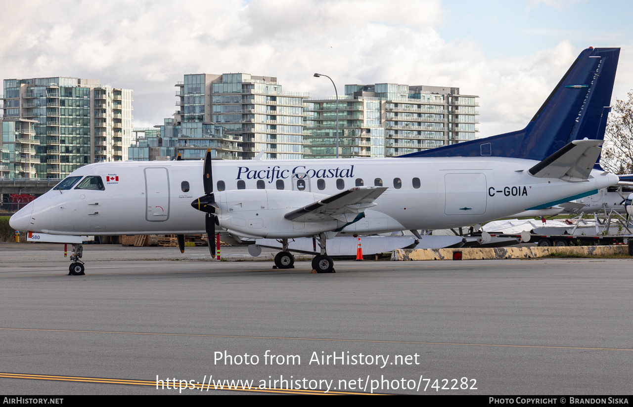 Aircraft Photo of C-GOIA | Saab 340B | Pacific Coastal Airlines | AirHistory.net #742282