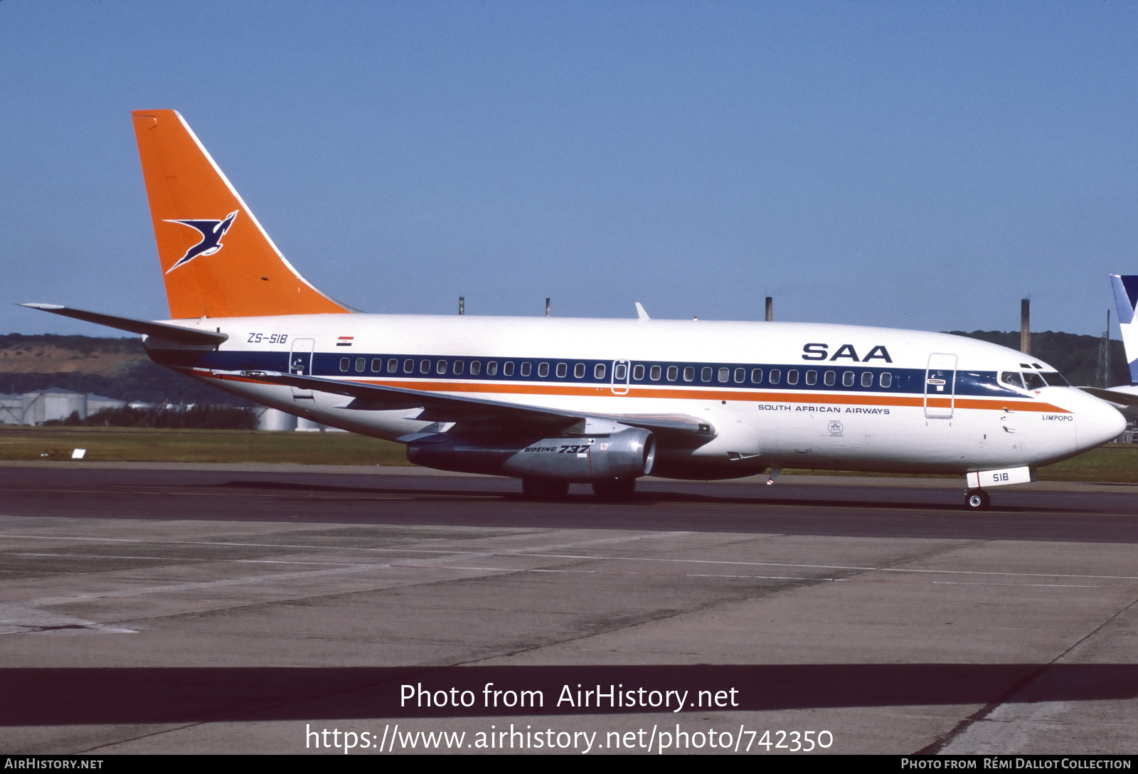 Aircraft Photo of ZS-SIB | Boeing 737-244/Adv | South African Airways - Suid-Afrikaanse Lugdiens | AirHistory.net #742350