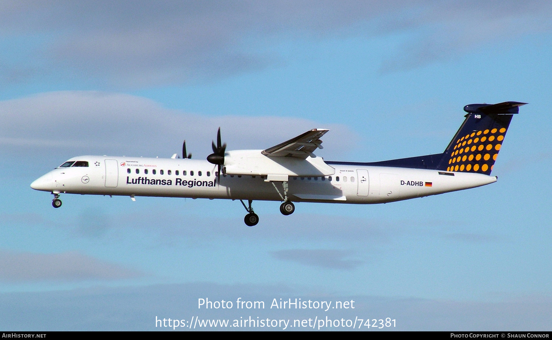 Aircraft Photo of D-ADHB | Bombardier DHC-8-402 Dash 8 | Lufthansa Regional | AirHistory.net #742381