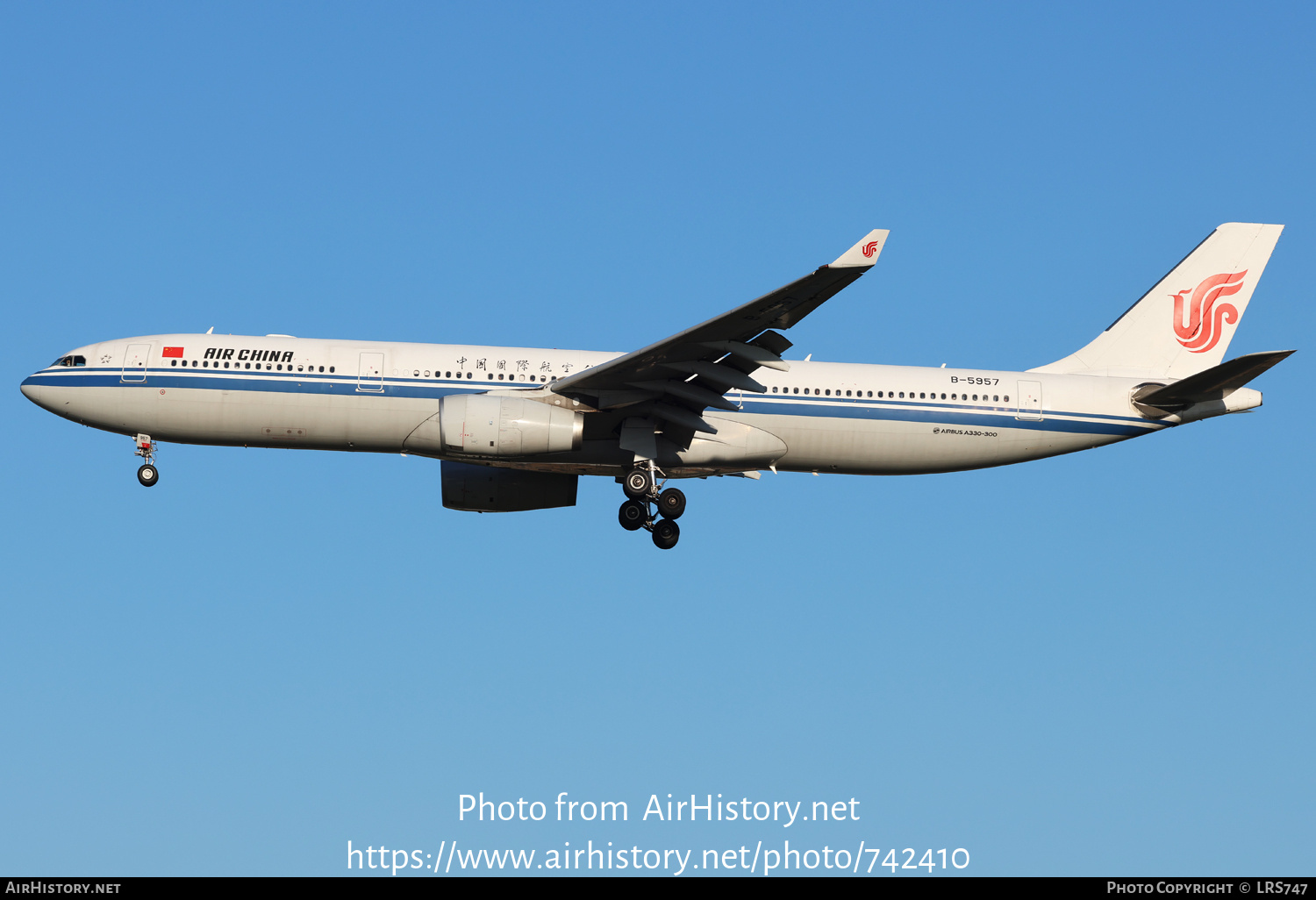 Aircraft Photo of B-5957 | Airbus A330-343 | Air China | AirHistory.net #742410