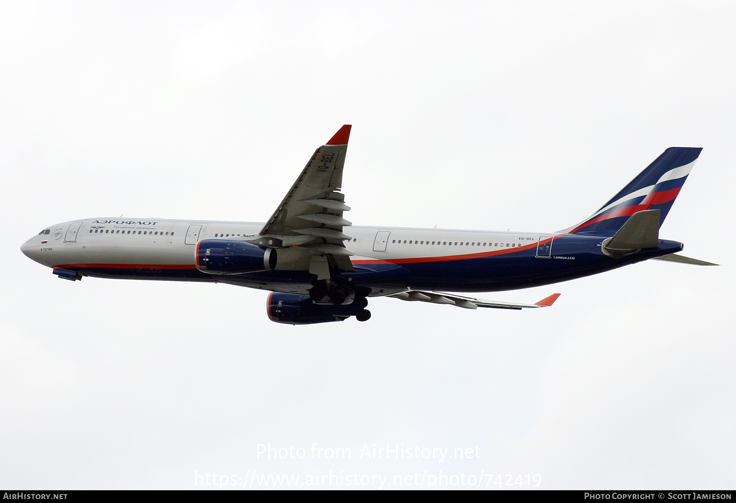 Aircraft Photo of VQ-BEL | Airbus A330-343 | Aeroflot - Russian Airlines | AirHistory.net #742419