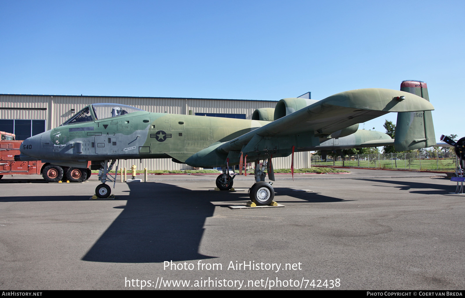 Aircraft Photo of 76-0540 / AF76-540 | Fairchild A-10A Thunderbolt II | USA - Air Force | AirHistory.net #742438