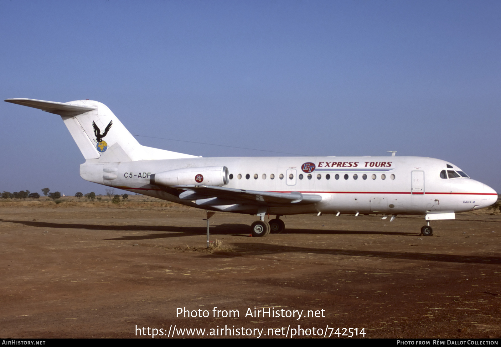 Aircraft Photo of C5-ADF | Fokker F28-1000 Fellowship | Express Tours | AirHistory.net #742514