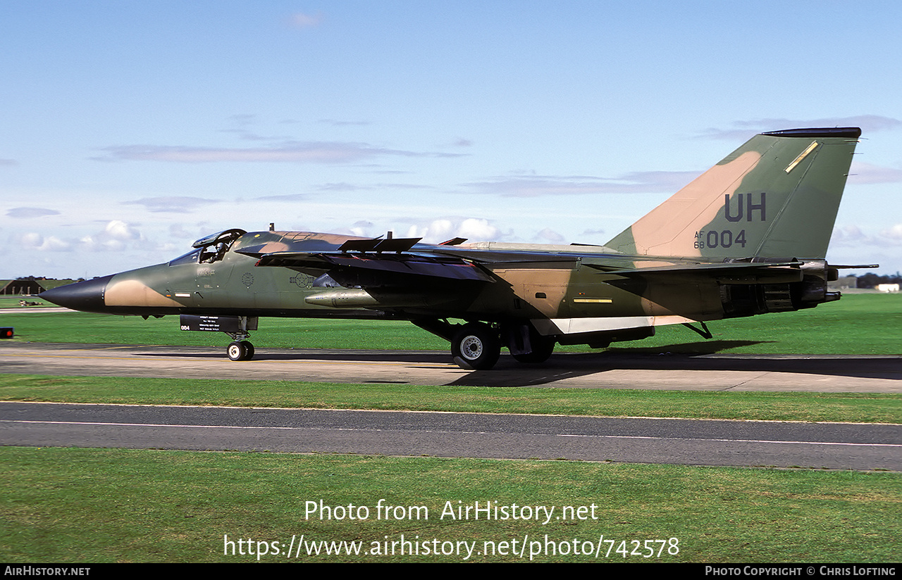 Aircraft Photo of 68-0004 | General Dynamics F-111E Aardvark | USA - Air Force | AirHistory.net #742578