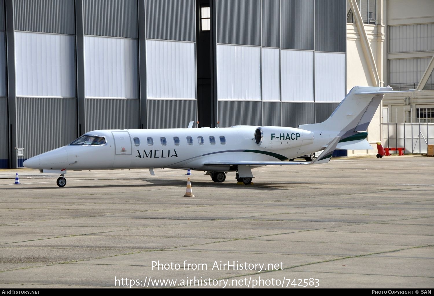 Aircraft Photo of F-HACP | Learjet 45 | Amelia | AirHistory.net #742583