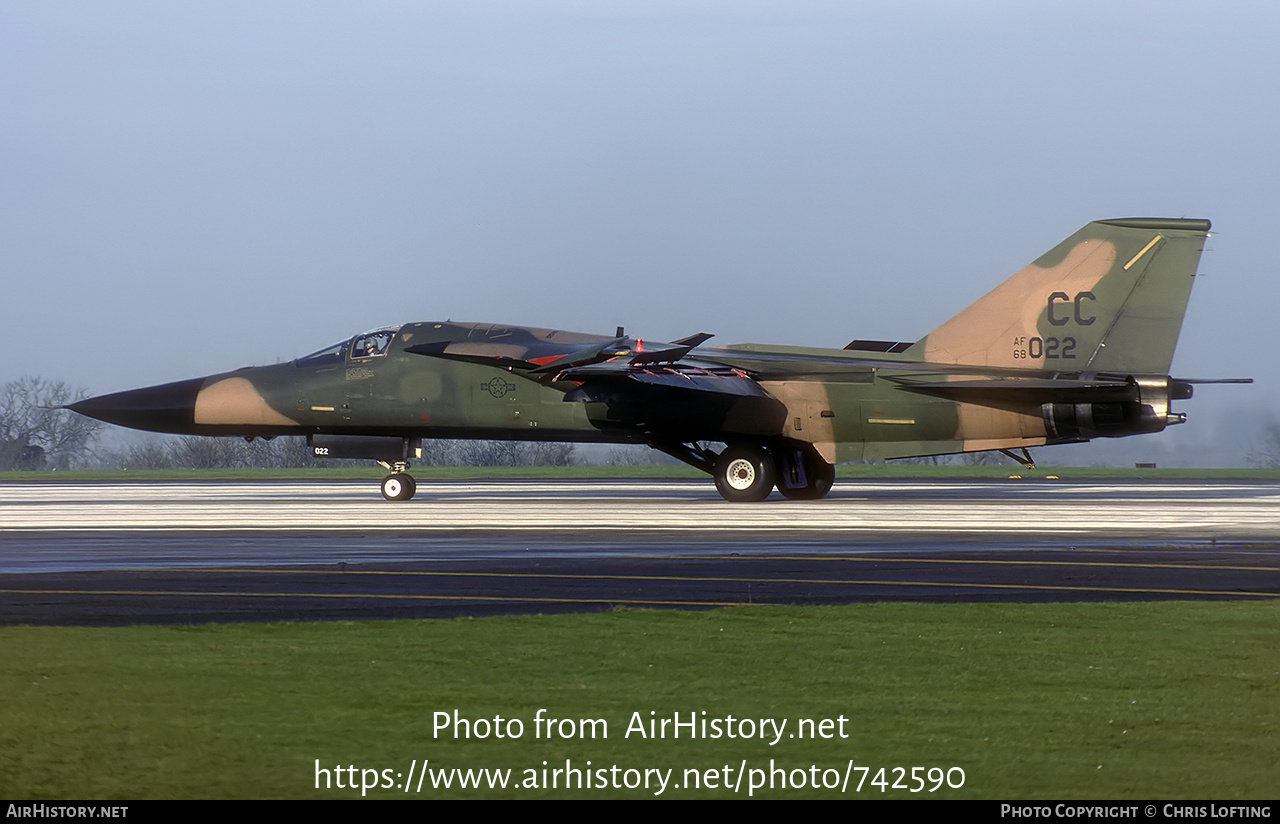 Aircraft Photo of 68-0022 / AF68-022 | General Dynamics F-111E Aardvark | USA - Air Force | AirHistory.net #742590