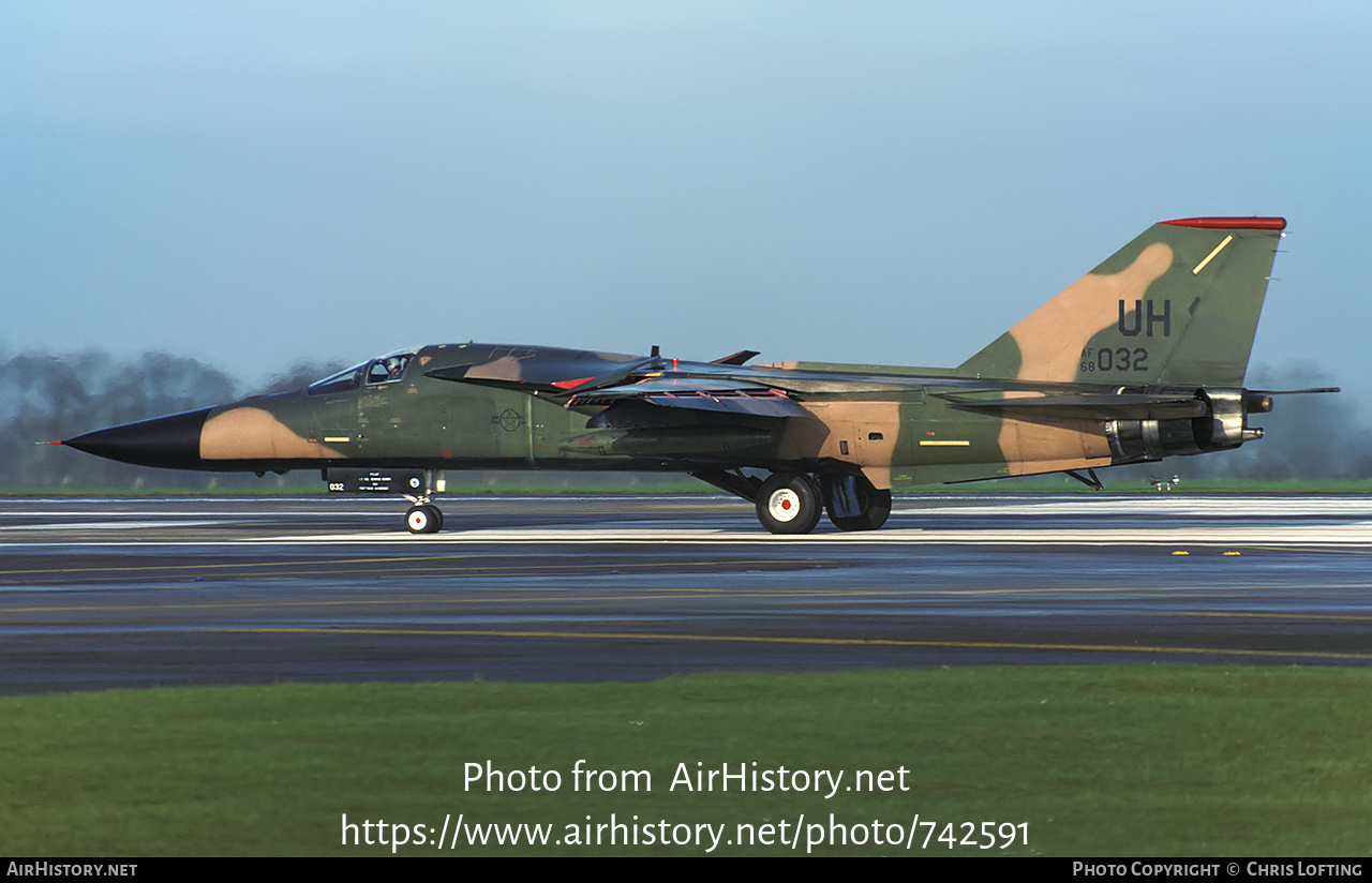 Aircraft Photo of 68-0032 / AF68-032 | General Dynamics F-111E Aardvark | USA - Air Force | AirHistory.net #742591