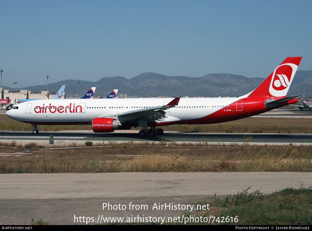 Aircraft Photo of D-AERQ | Airbus A330-322 | Air Berlin | AirHistory.net #742616