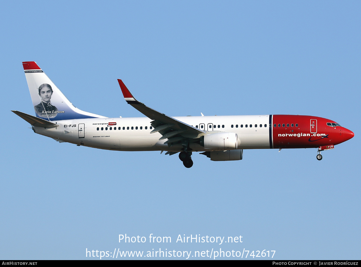 Aircraft Photo of EI-FJS | Boeing 737-8JP | Norwegian | AirHistory.net #742617