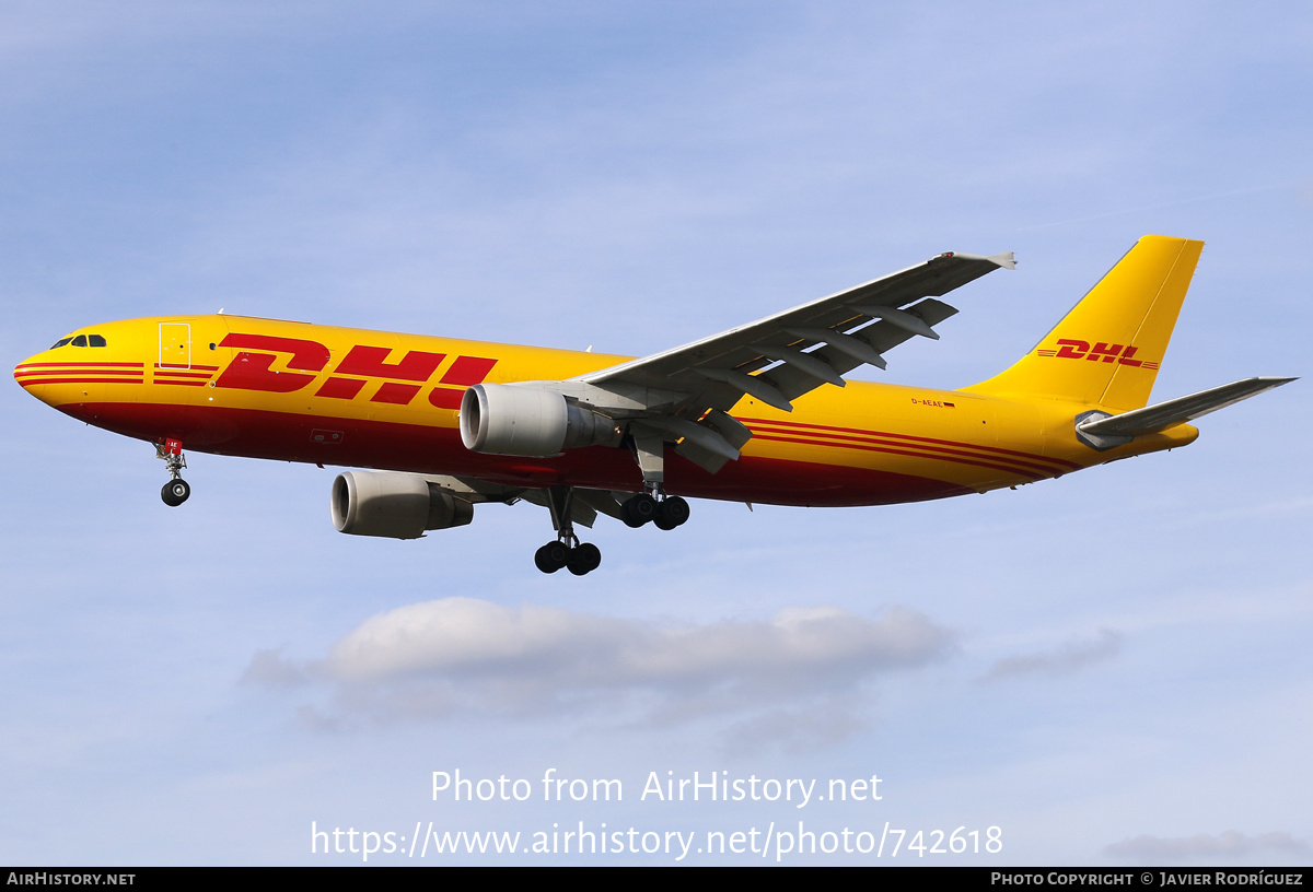 Aircraft Photo of D-AEAE | Airbus A300B4-622R(F) | DHL International | AirHistory.net #742618