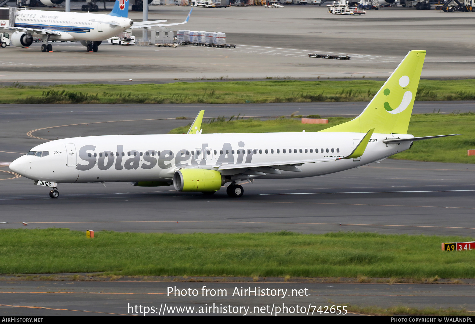 Aircraft Photo of JA802X | Boeing 737-81D | Solaseed Air | AirHistory.net #742655