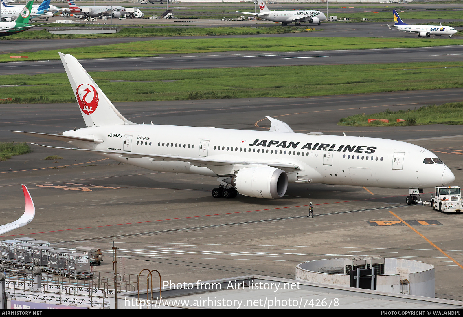 Aircraft Photo of JA848J | Boeing 787-8 Dreamliner | Japan Airlines - JAL | AirHistory.net #742678