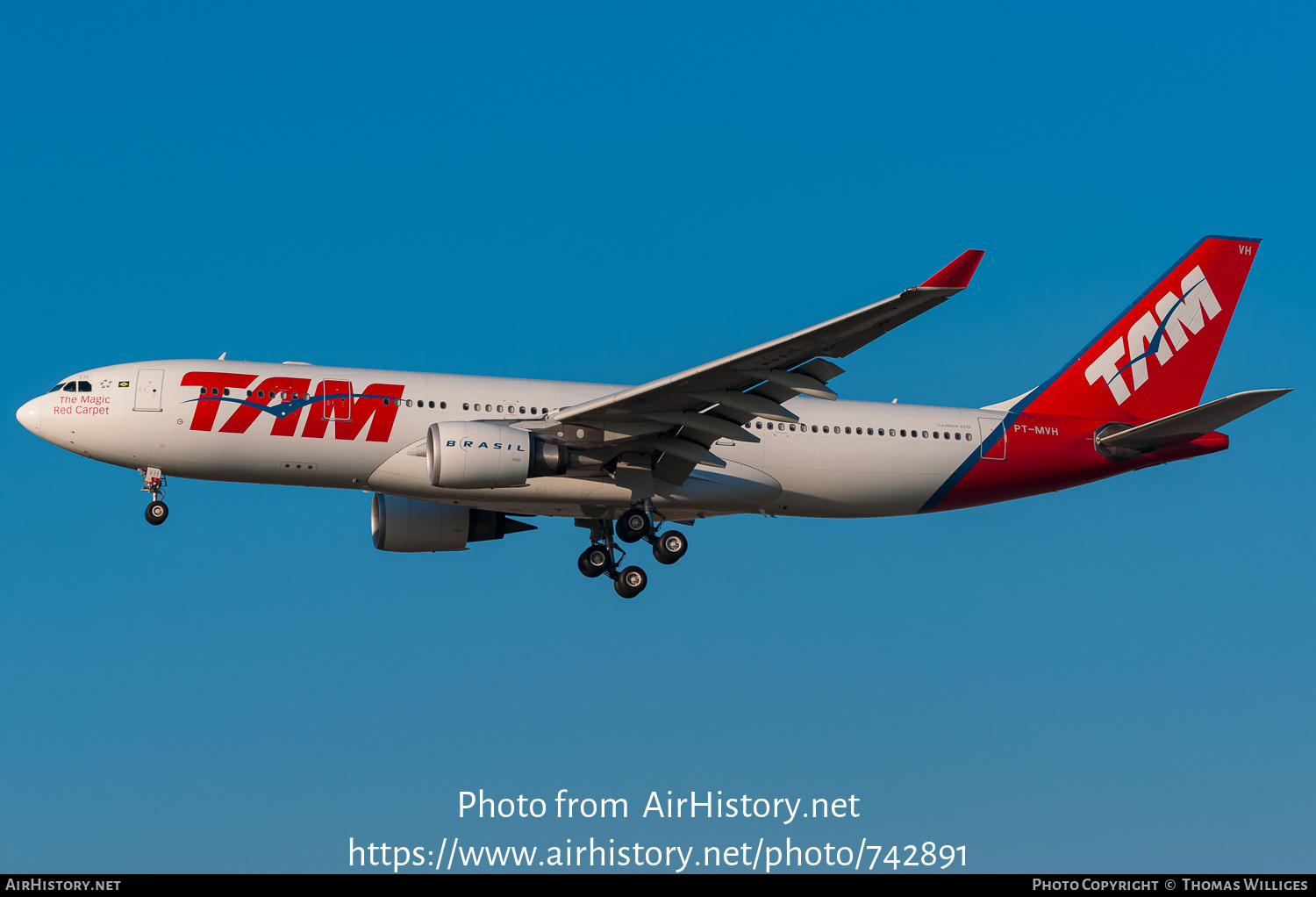 Aircraft Photo of PT-MVH | Airbus A330-203 | TAM Linhas Aéreas | AirHistory.net #742891