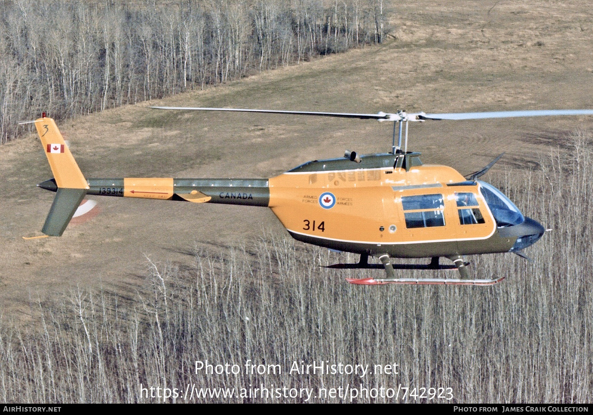 Aircraft Photo of 139314 | Bell CH-139 JetRanger III (206B-3) | Canada - Air Force | AirHistory.net #742923