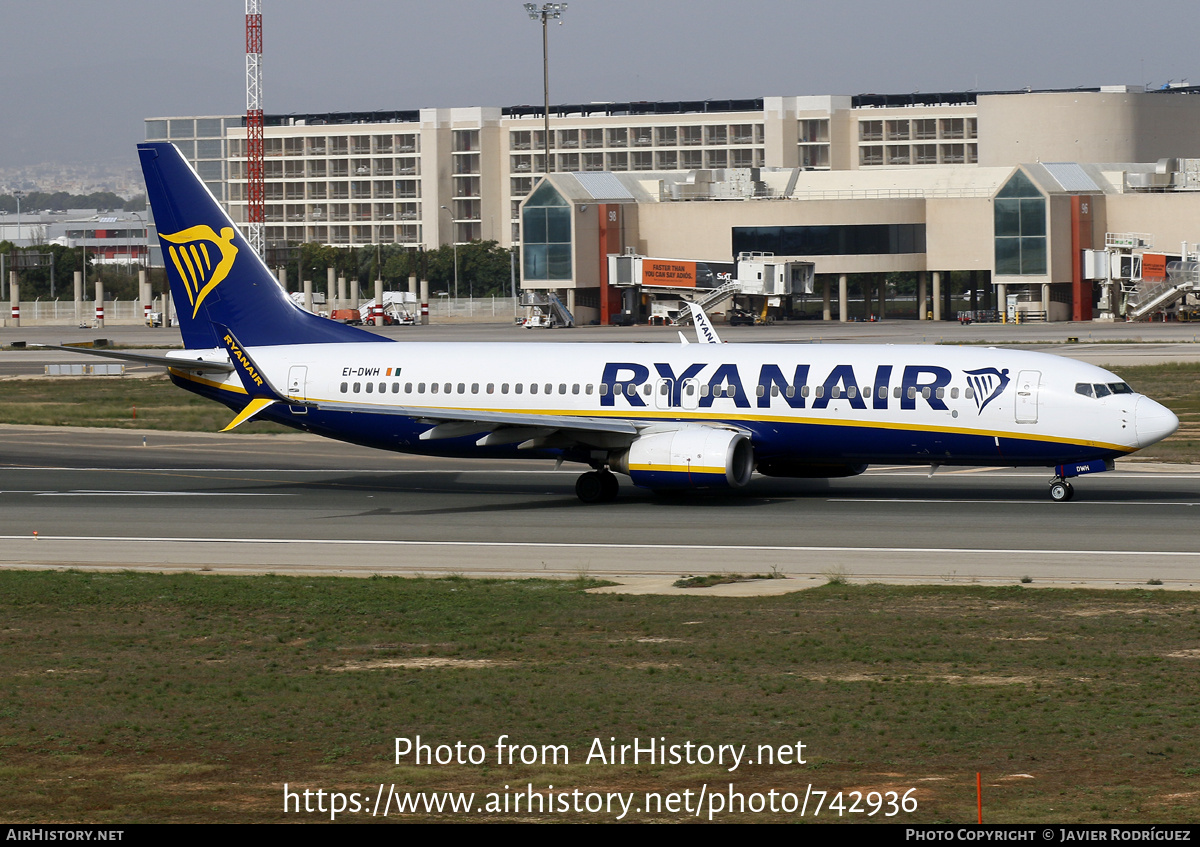 Aircraft Photo of EI-DWH | Boeing 737-8AS | Ryanair | AirHistory.net #742936