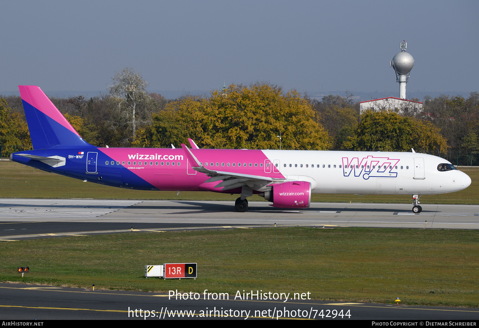 Aircraft Photo of 9H-WNF | Airbus A321-271NX | Wizz Air | AirHistory.net #742944