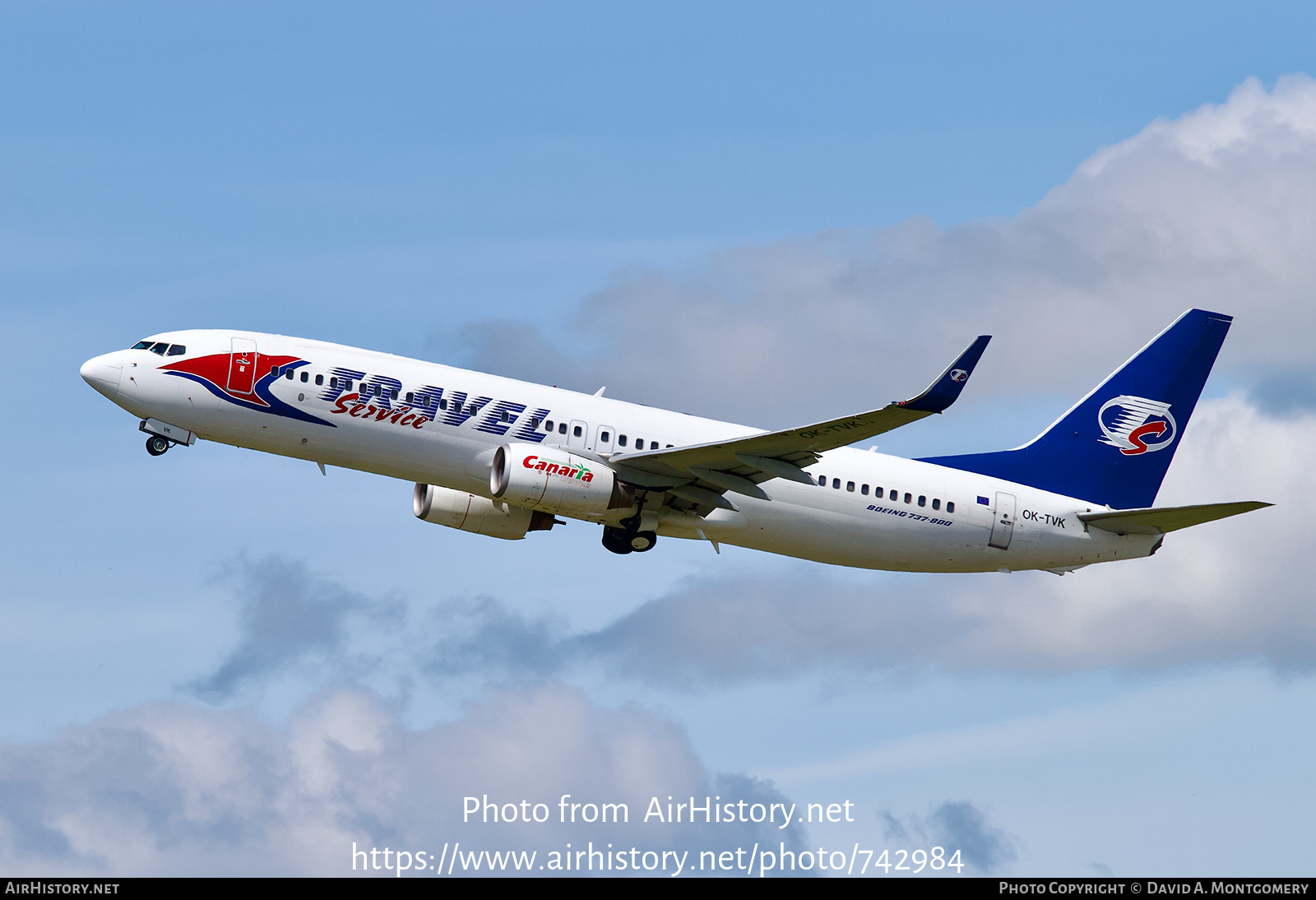 Aircraft Photo of OK-TVK | Boeing 737-86N | Travel Service | AirHistory.net #742984