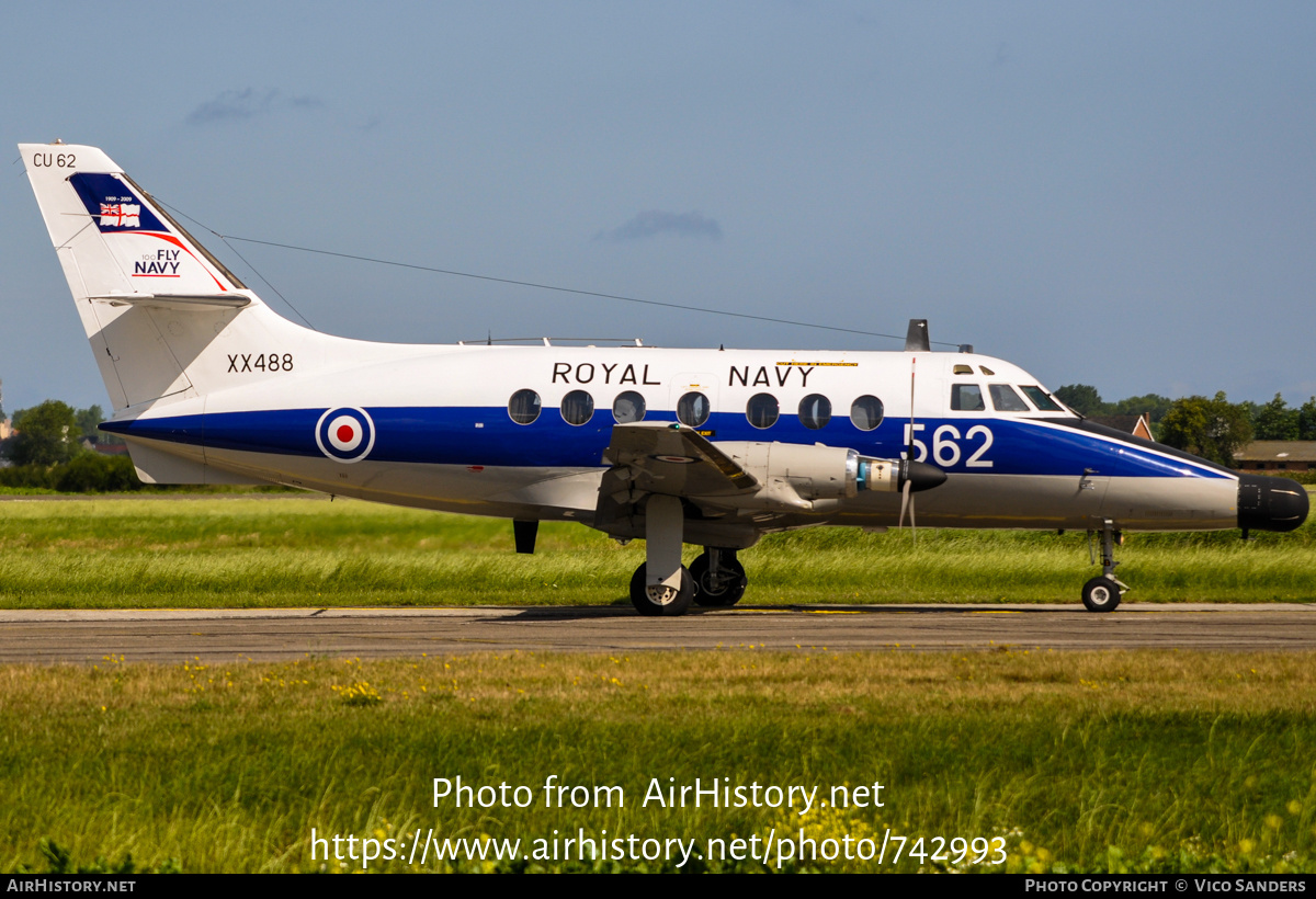 Aircraft Photo of XX488 | Scottish Aviation HP-137 Jetstream T2 | UK - Navy | AirHistory.net #742993