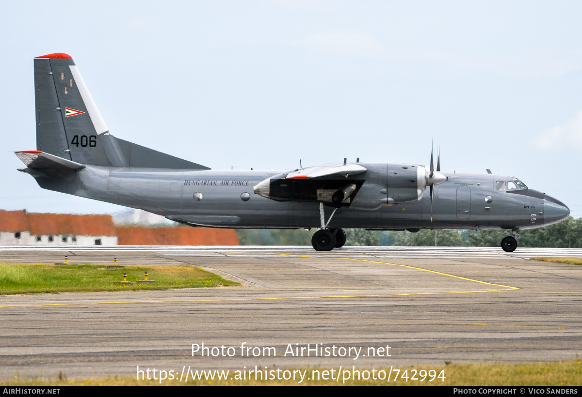 Aircraft Photo of 406 | Antonov An-26 | Hungary - Air Force | AirHistory.net #742994