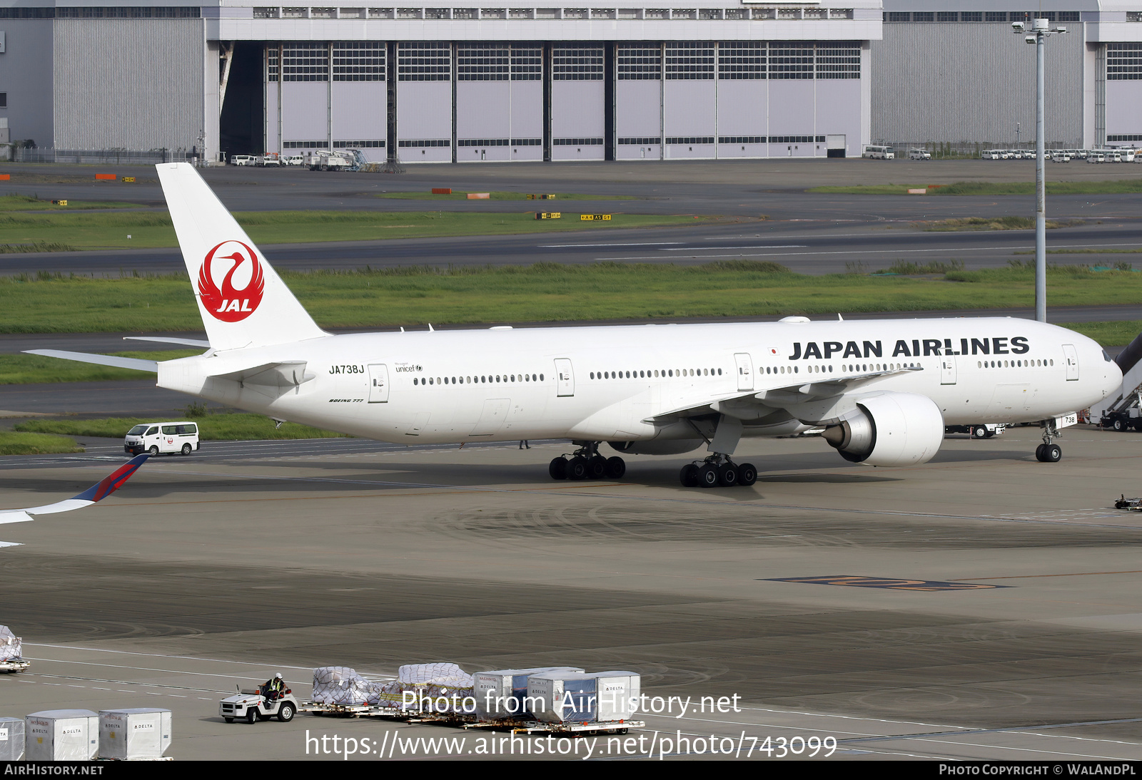 Aircraft Photo of JA738J | Boeing 777-346/ER | Japan Airlines - JAL | AirHistory.net #743099