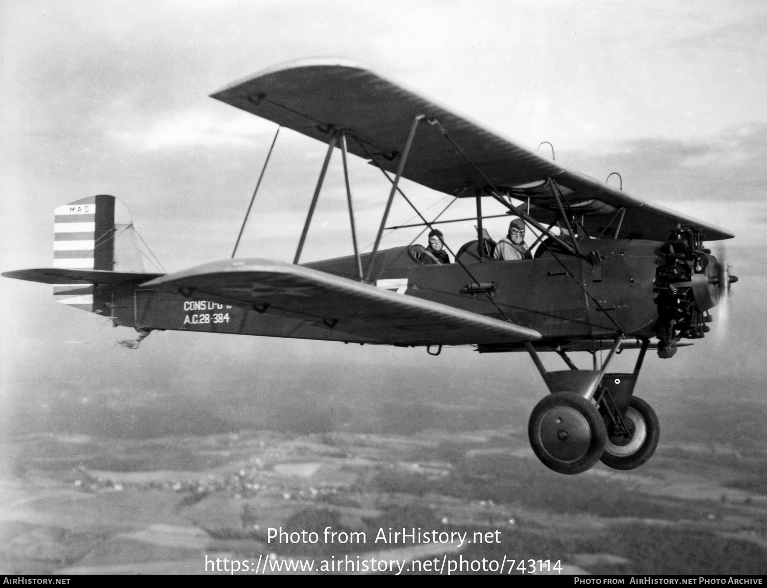 Aircraft Photo of 28-384 | Consolidated O-17 Courier | USA - Air Force | AirHistory.net #743114