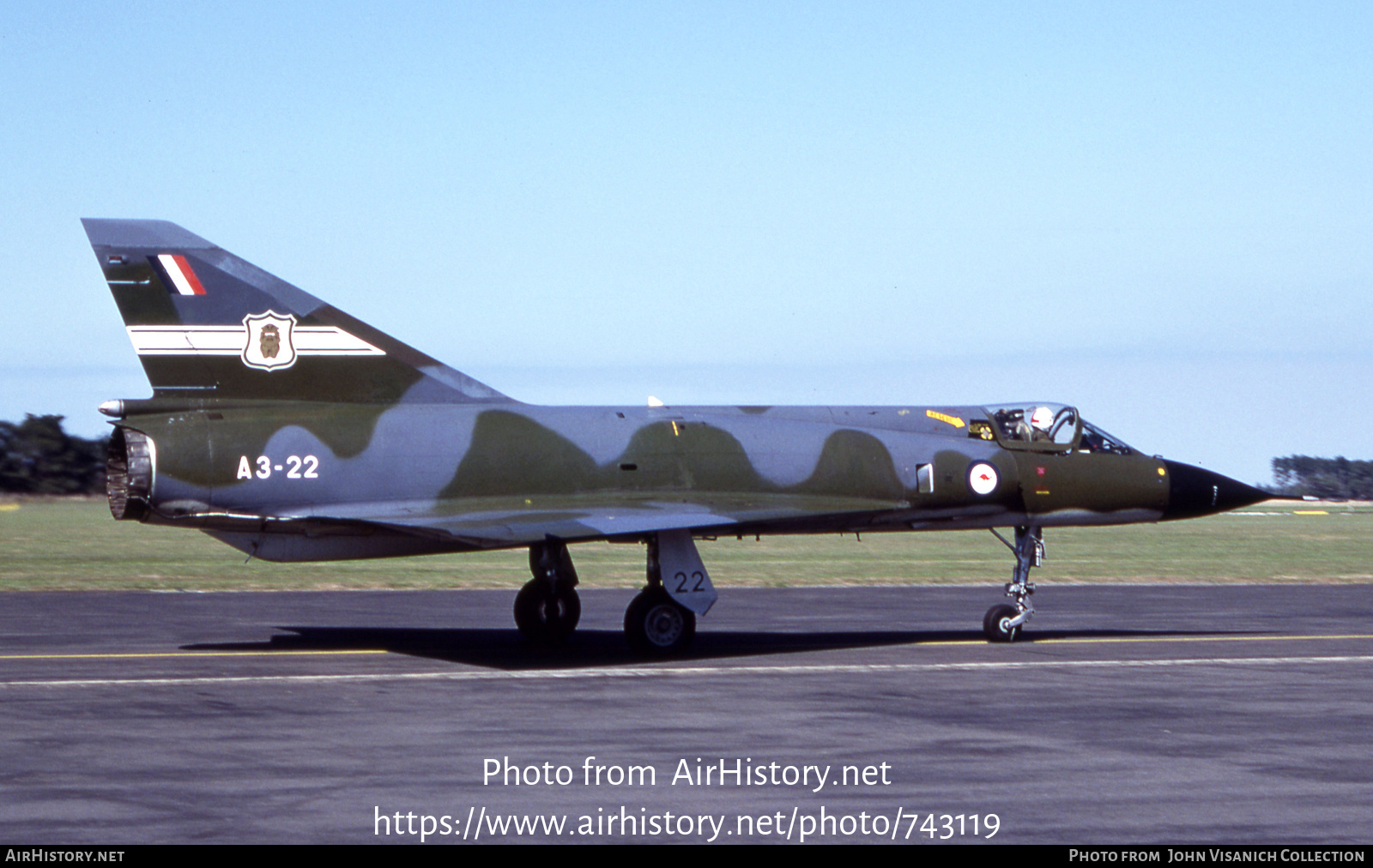 Aircraft Photo of A3-22 | Dassault Mirage IIIO(F/A) | Australia - Air Force | AirHistory.net #743119