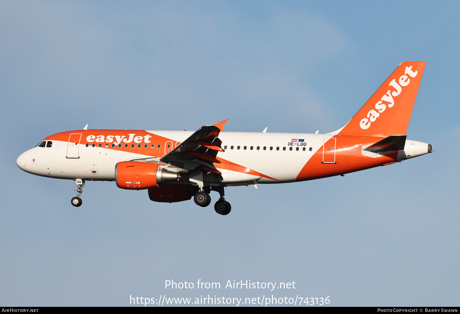 Aircraft Photo of OE-LQQ | Airbus A319-111 | EasyJet | AirHistory.net #743136