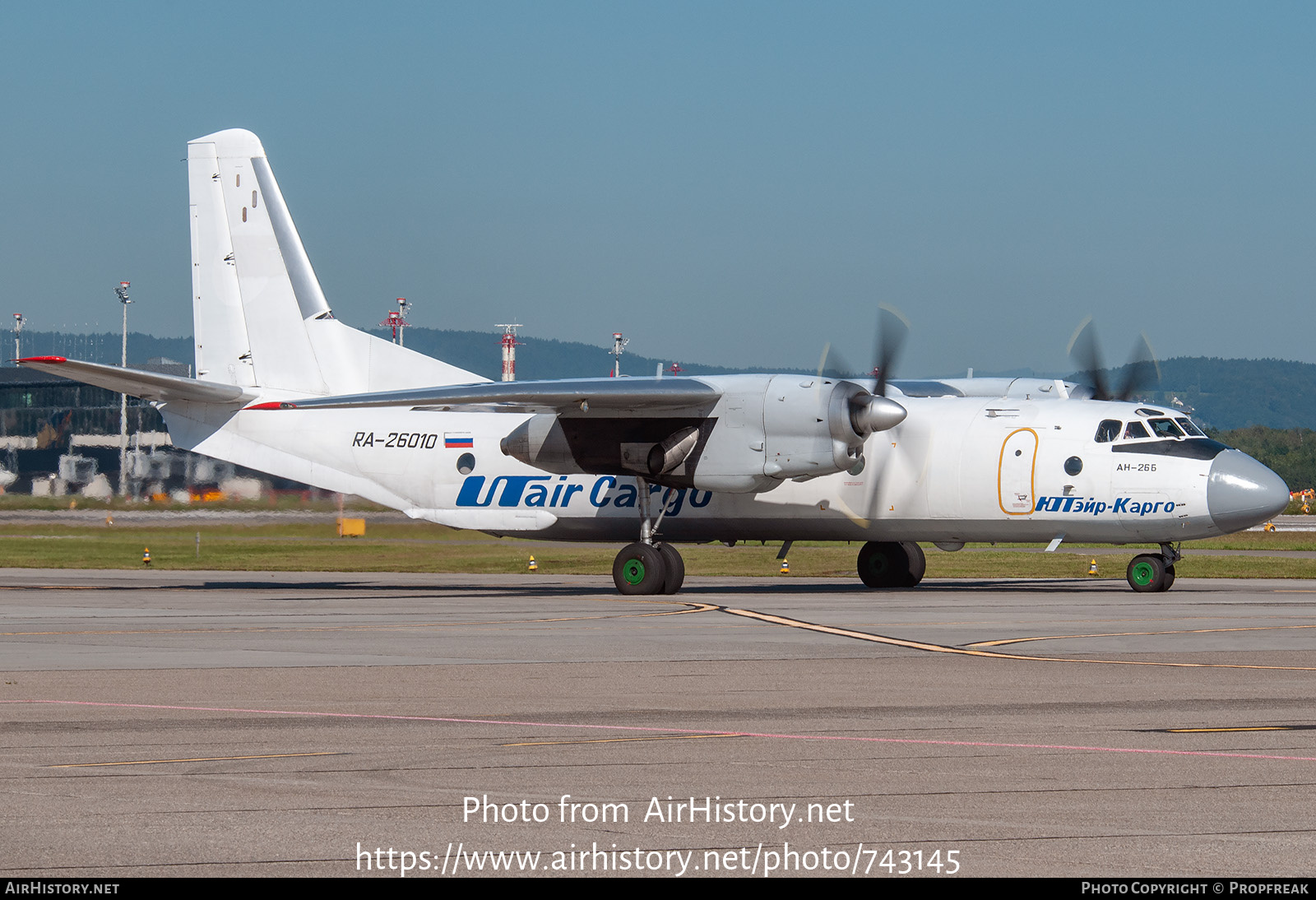 Aircraft Photo of RA-26010 | Antonov An-26B | UTair Cargo | AirHistory.net #743145