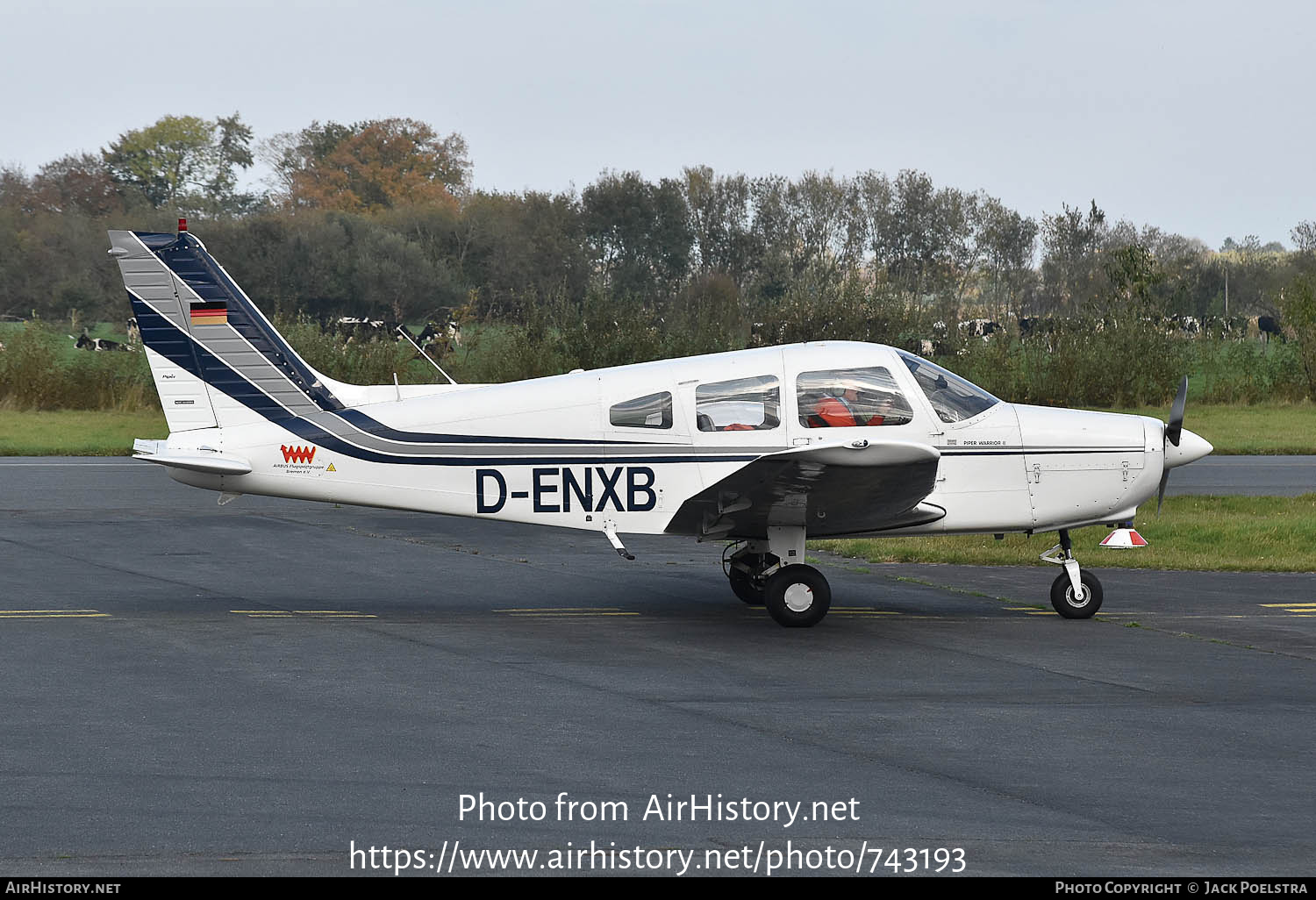 Aircraft Photo of D-ENXB | Piper PA-28-161 Cherokee Warrior II | Airbus Flugsportgruppe Bremen | AirHistory.net #743193