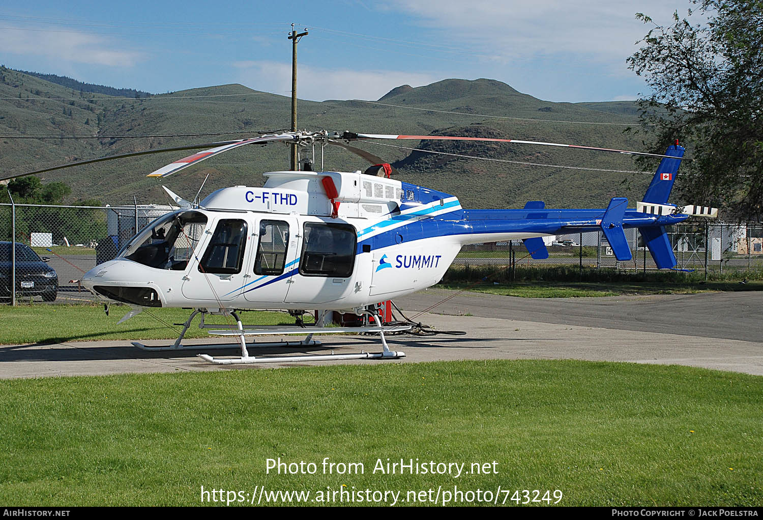 Aircraft Photo of C-FTHD | Bell 407 | Summit Helicopters | AirHistory.net #743249