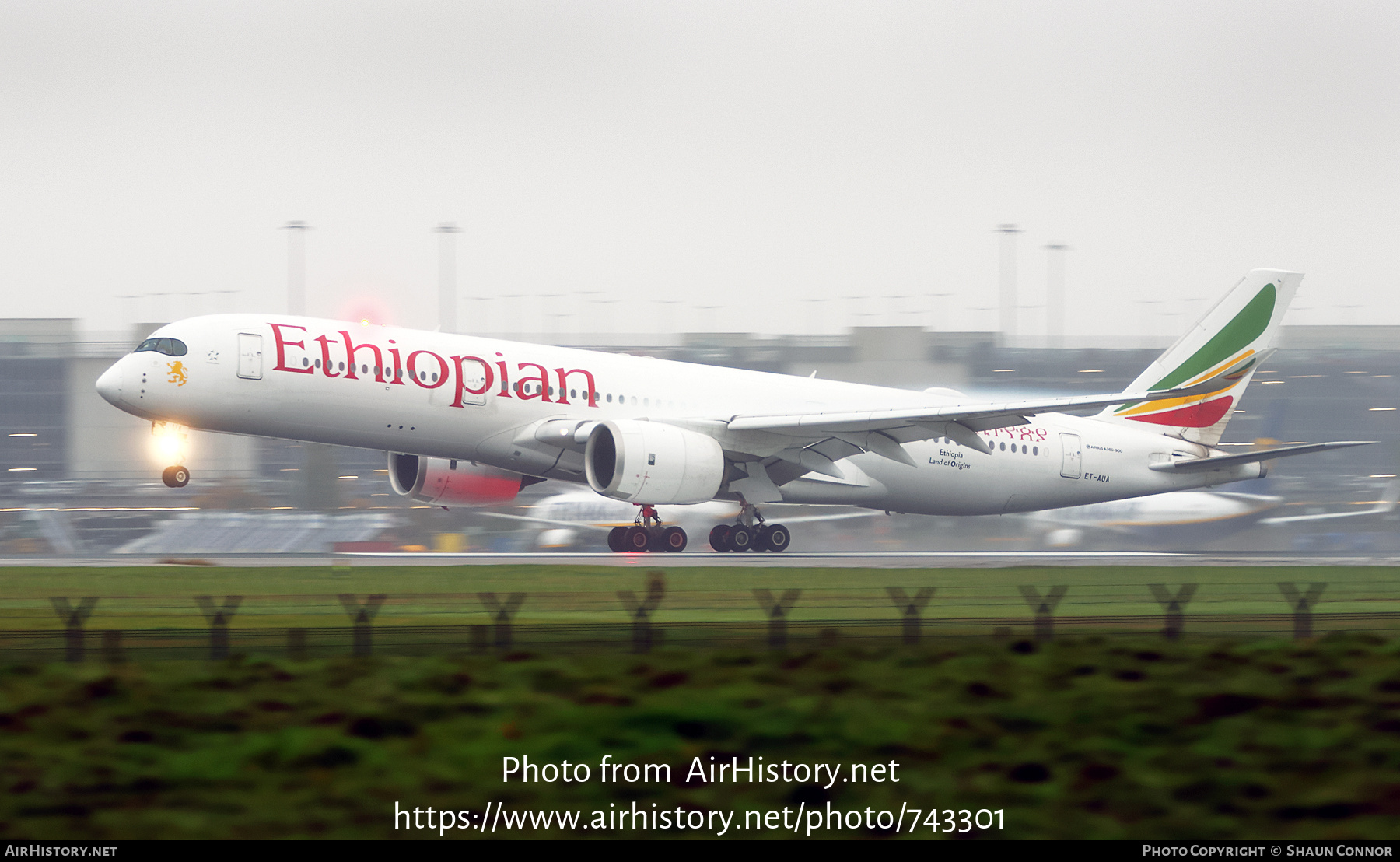 Aircraft Photo of ET-AUA | Airbus A350-941 | Ethiopian Airlines | AirHistory.net #743301