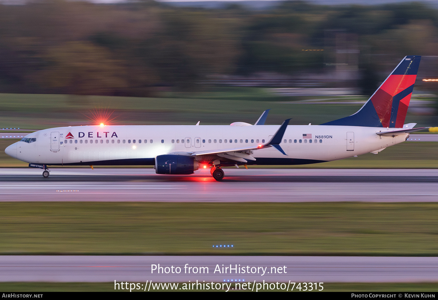 Aircraft Photo of N889DN | Boeing 737-900/ER | Delta Air Lines | AirHistory.net #743315