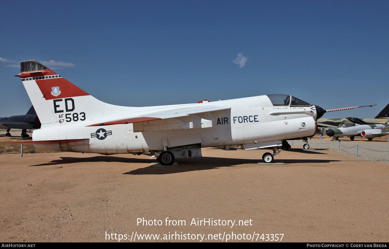 Aircraft Photo of 67-14583 / AF67-583 | LTV YA-7D Corsair II | USA - Air Force | AirHistory.net #743357