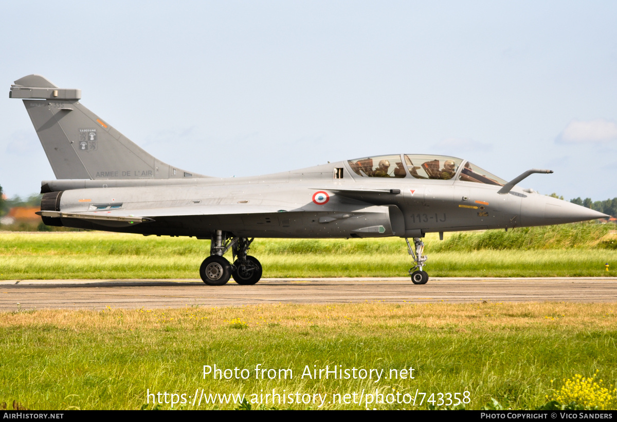 Aircraft Photo of 335 | Dassault Rafale B | France - Air Force | AirHistory.net #743358