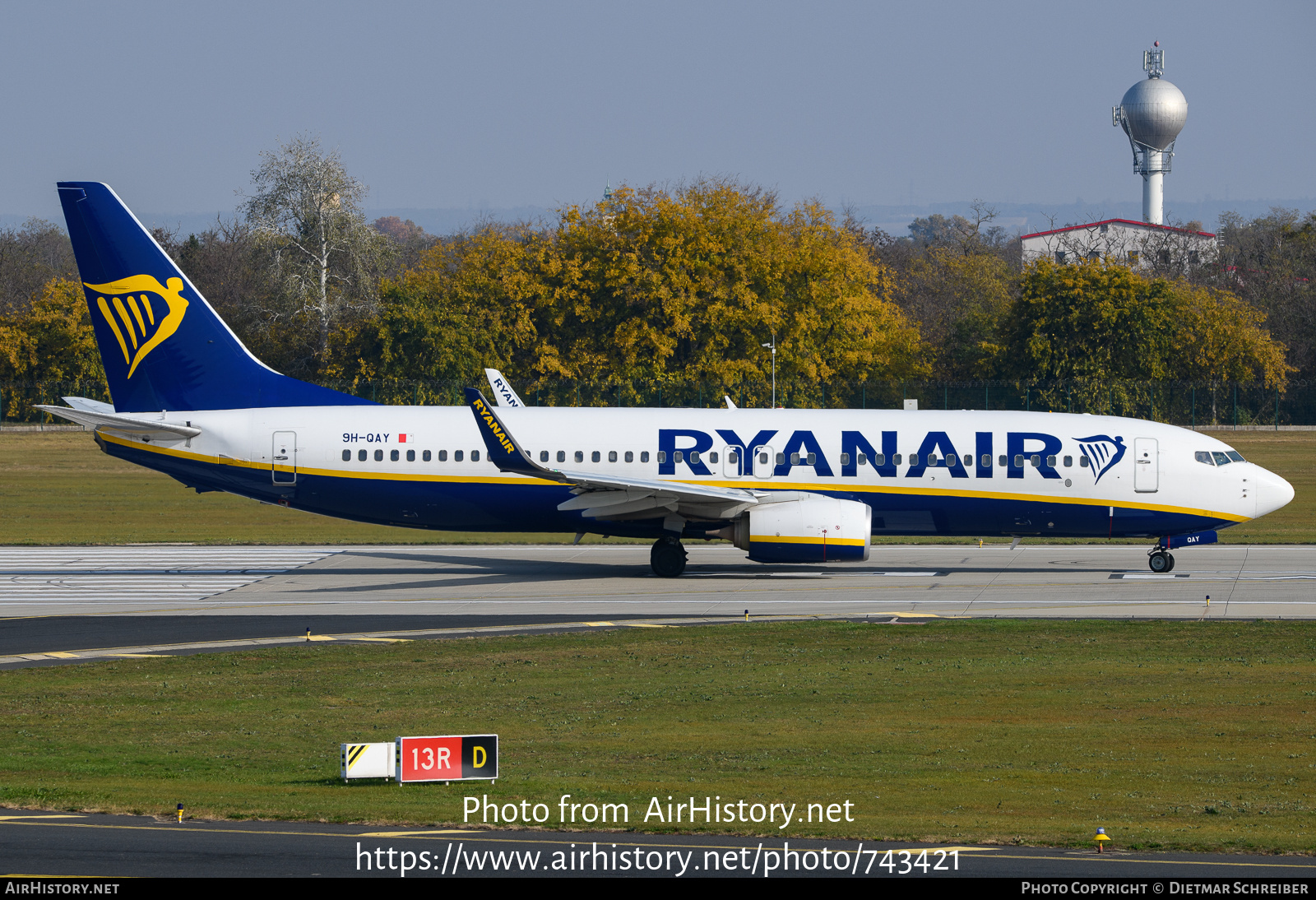 Aircraft Photo of 9H-QAY | Boeing 737-8AS | Ryanair | AirHistory.net #743421