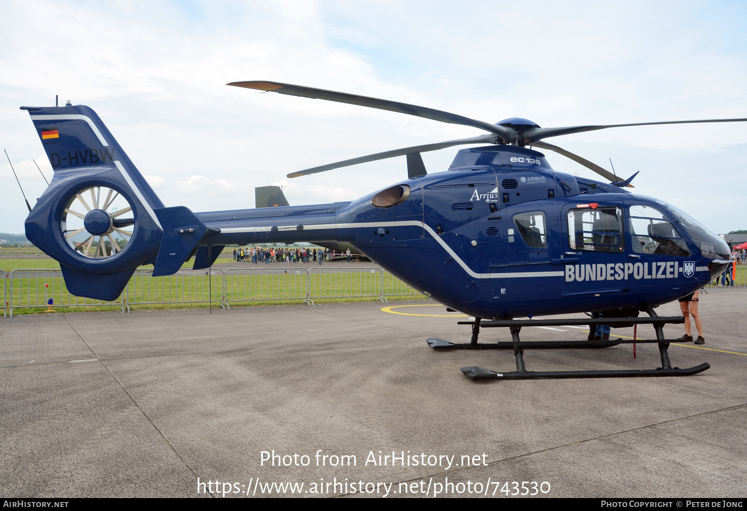 Aircraft Photo of D-HVBW | Eurocopter EC-135T-2+ | Bundespolizei | AirHistory.net #743530