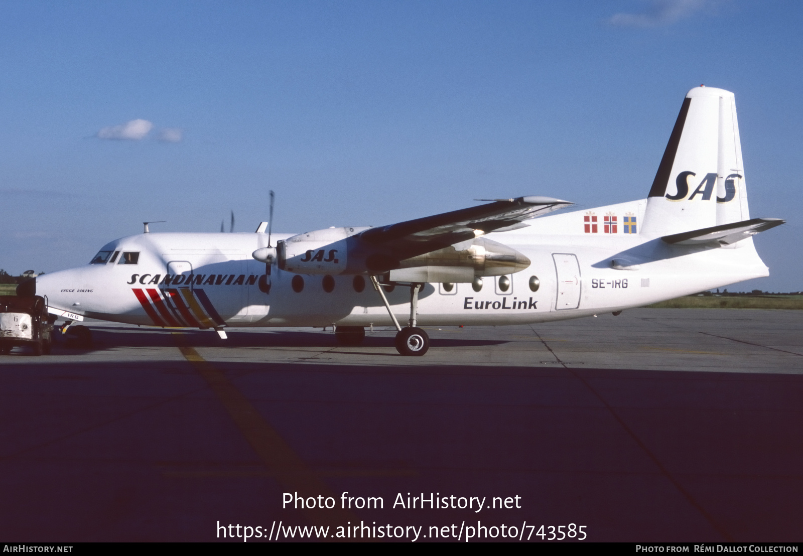 Aircraft Photo of SE-IRG | Fokker F27-600 Friendship | Scandinavian Commuter - Eurolink | AirHistory.net #743585