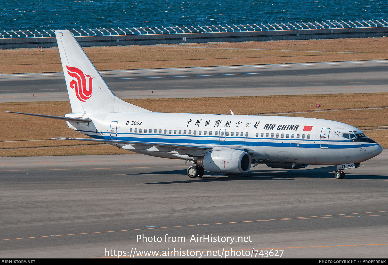 Aircraft Photo of B-5063 | Boeing 737-7BX | Air China | AirHistory.net #743627