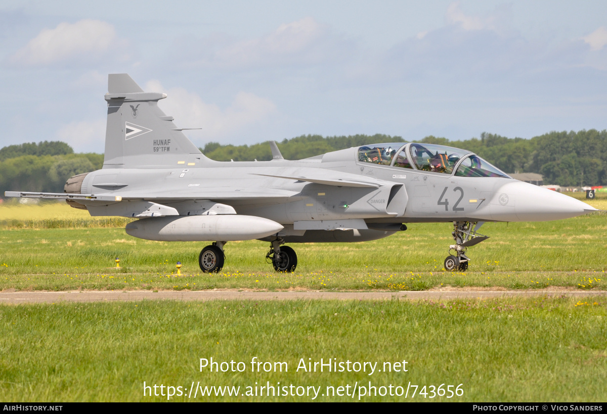 Aircraft Photo of 42 | Saab JAS 39D Gripen | Hungary - Air Force | AirHistory.net #743656