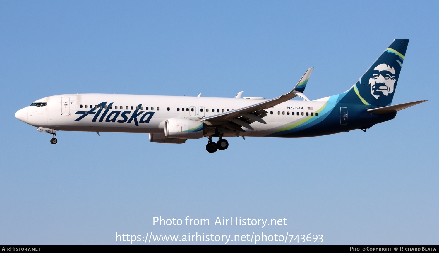 Aircraft Photo of N275AK | Boeing 737-990/ER | Alaska Airlines | AirHistory.net #743693