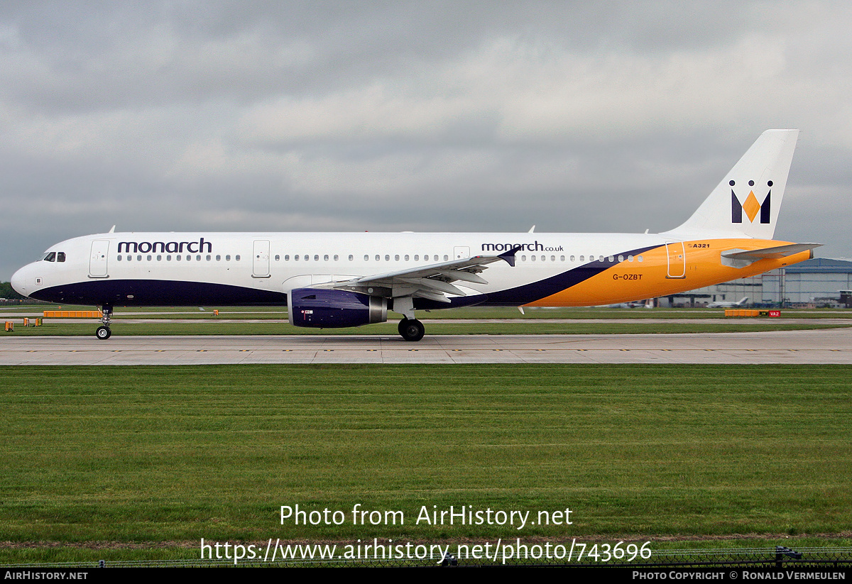 Aircraft Photo of G-OZBT | Airbus A321-231 | Monarch Airlines | AirHistory.net #743696