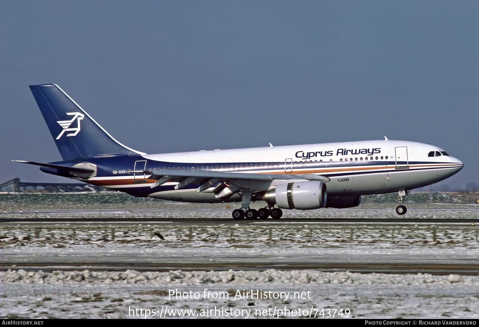 Aircraft Photo of 5B-DAR | Airbus A310-203 | Cyprus Airways | AirHistory.net #743749