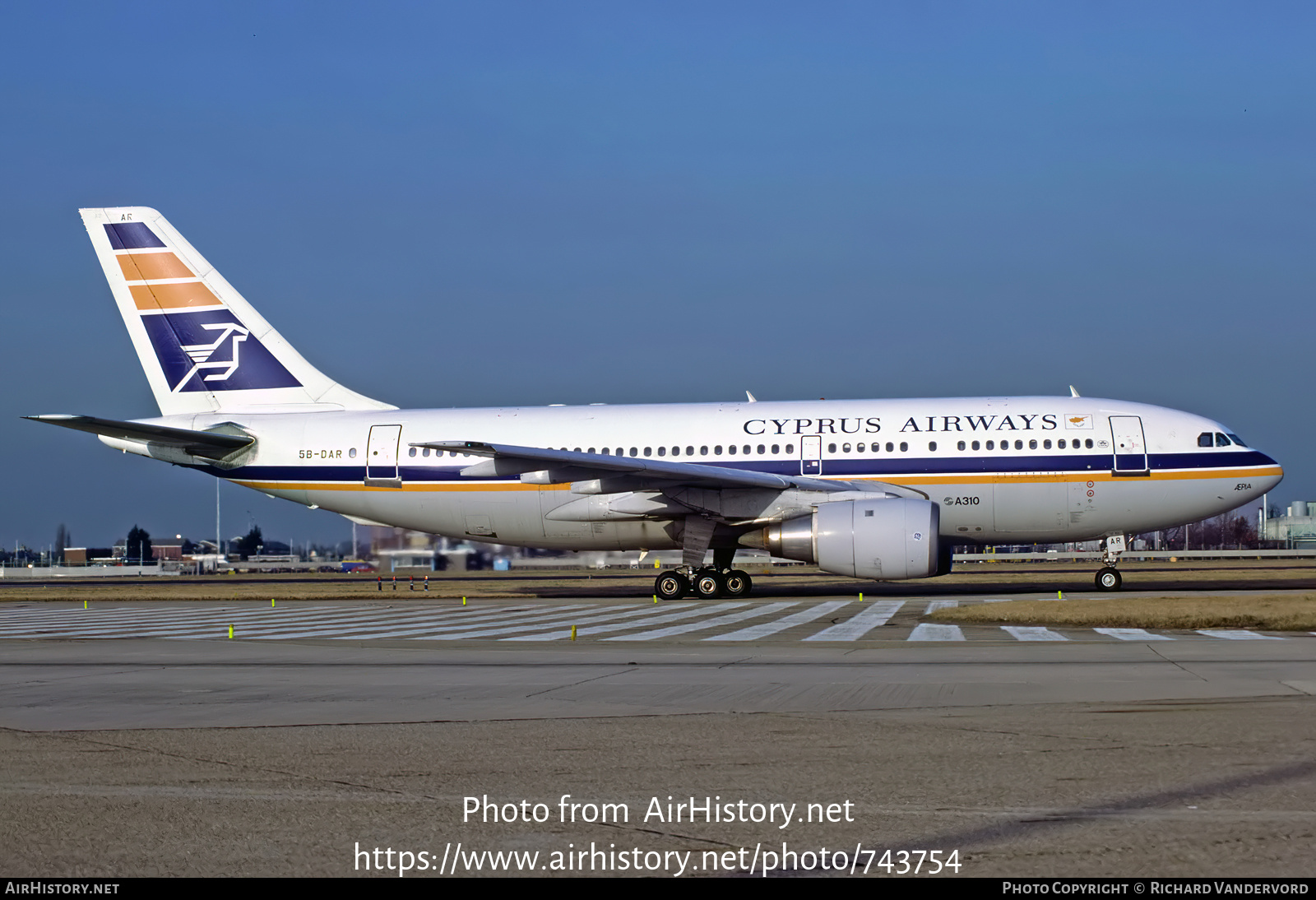 Aircraft Photo of 5B-DAR | Airbus A310-203 | Cyprus Airways | AirHistory.net #743754