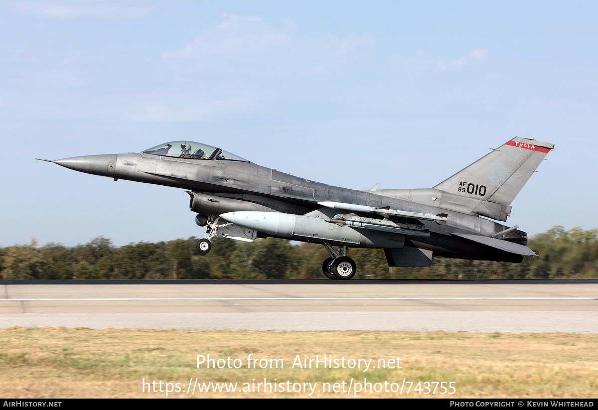 Aircraft Photo of 89-2010 / AF89-010 | General Dynamics F-16C Fighting Falcon | USA - Air Force | AirHistory.net #743755