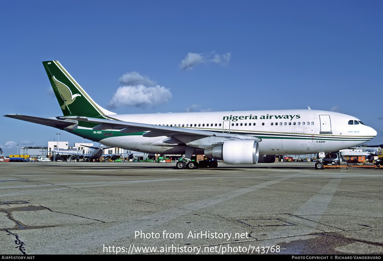 Aircraft Photo of 5N-AUH | Airbus A310-222 | Nigeria Airways | AirHistory.net #743768